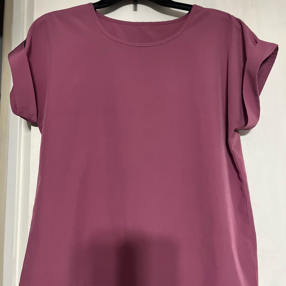 Elegant Mauve Blouse | Soft Versatile Top - small